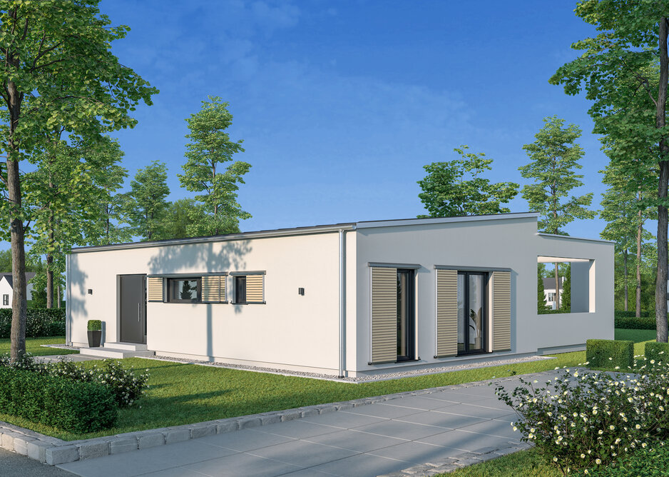 Architekturentwurf Atrium Schiebeläden