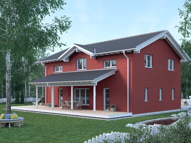 Architekturentwurf Nordic Terrassenansicht