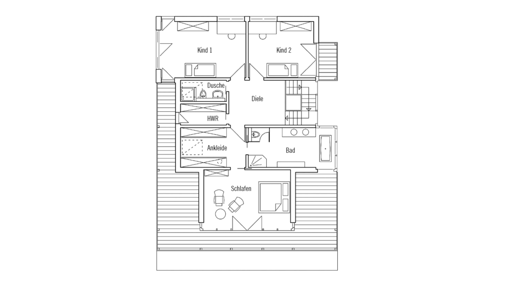 Grundriss Obergeschoss von Schauer