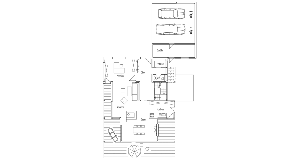 Grundriss Ergeschoss von Schauer