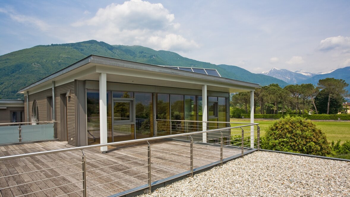 Dachterrasse von Tessin