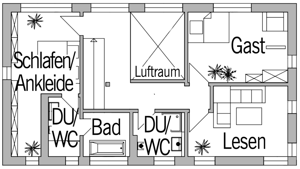 Grundriss Dachgeschoss von Dippold