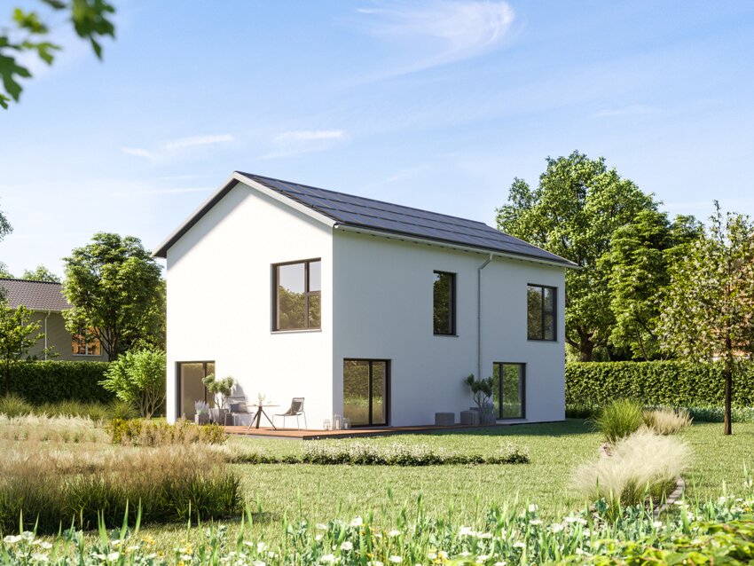 my smart green home Größe S mit Satteldach verputzt